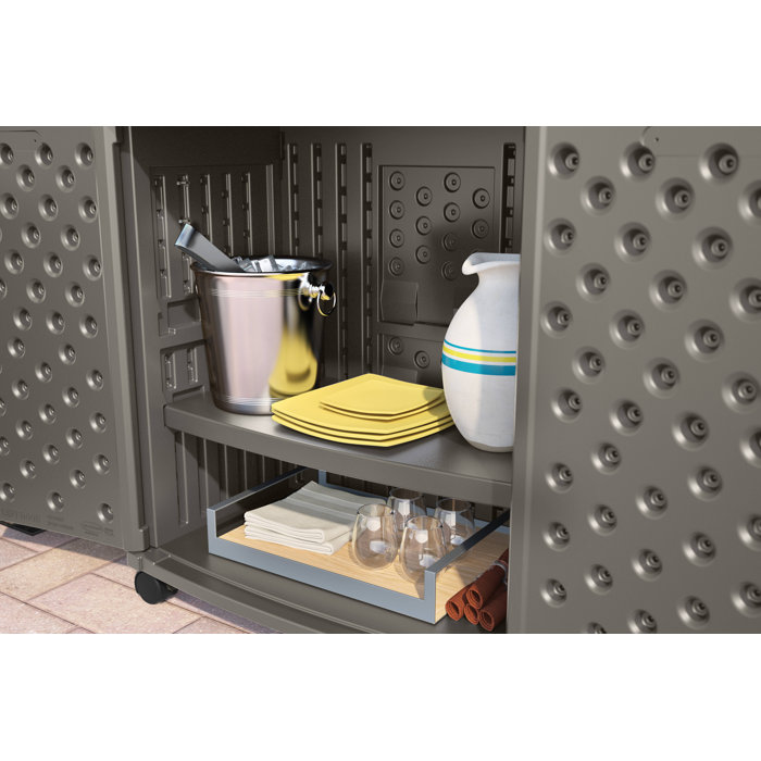 Suncast Patio Storage and Prep Station & Reviews Wayfair